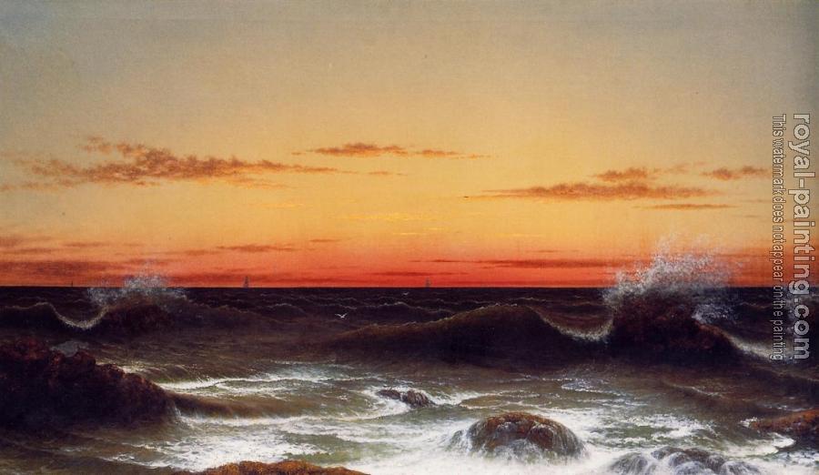 Martin Johnson Heade : Seascape, Sunset